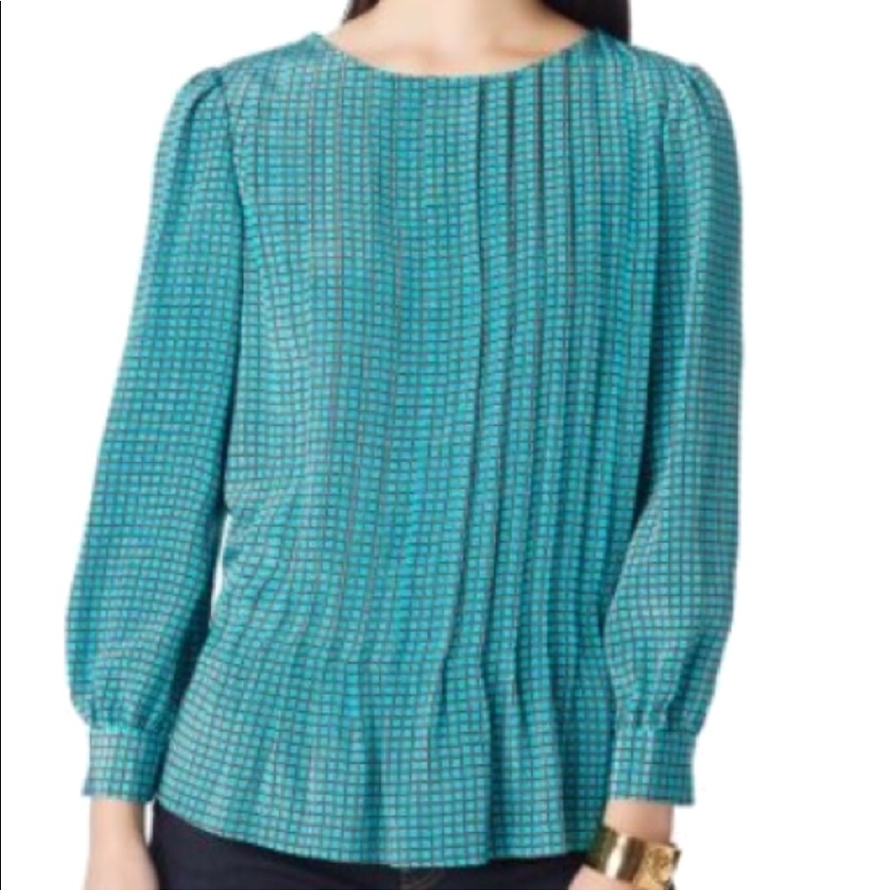 Kate Spade silk pleated top